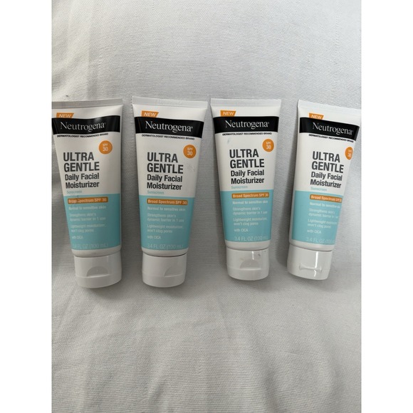 Neutrogena Other - NEW Neutrogena Ultra Gentle SPF 30 Daily Moisturizer 3.4 fl oz each 4 PACKS
